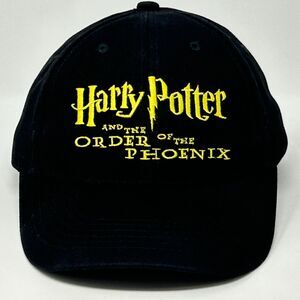 Vintage Y2Ks Harry Potter Order of the Phoenix Hat Baseball Cap Black Strapback